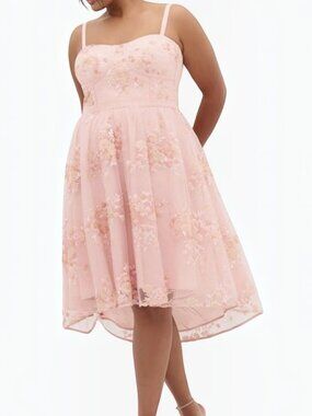 City Chic Women's Plus Size Dress - Ambrosia Strapless Tulle